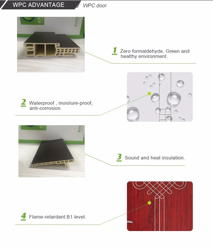 WPC Interior Modern Door Frame Architrave Fire Retardant Moistureproof Frame Use
