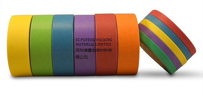 3M2214 Crepe Paper Yellow Silicone 218 Adhesive Masking Tape