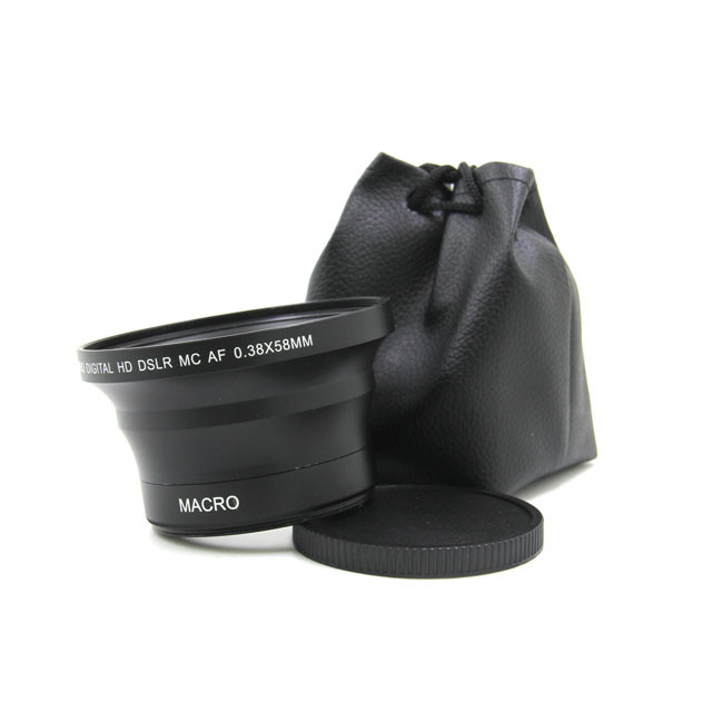 0.38X 58Mm High Definition Converter Lens , Professional Camera Lenses
