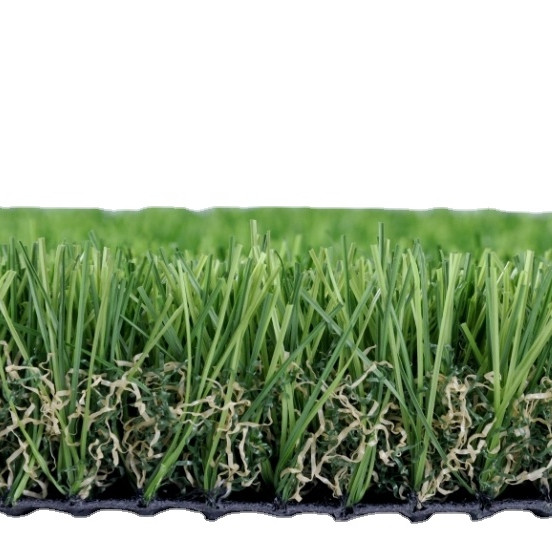 Customized Green Bi Color Artificial Landscape Grass For Schools Yards And Gardens