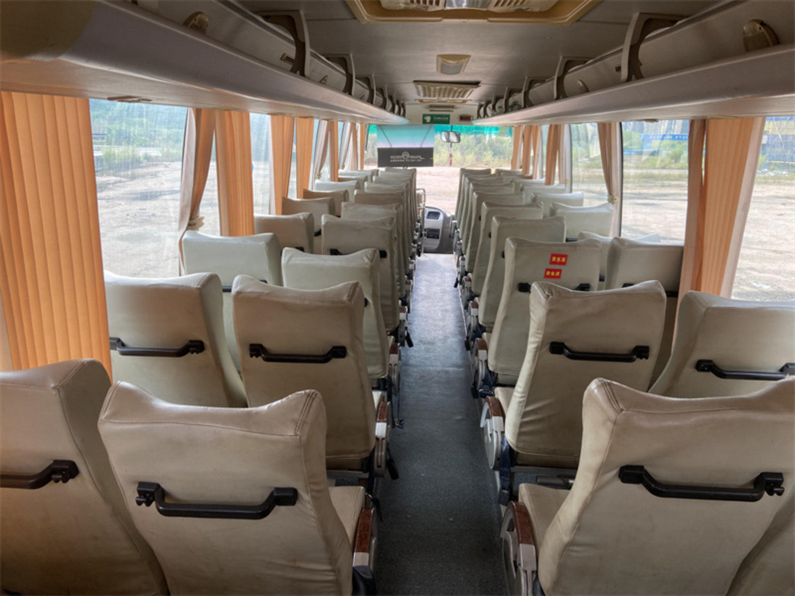 Second Hand Golden Dragon Bus XML6113 Sightseeing Bus 49 Seats City Bus Rear Engine