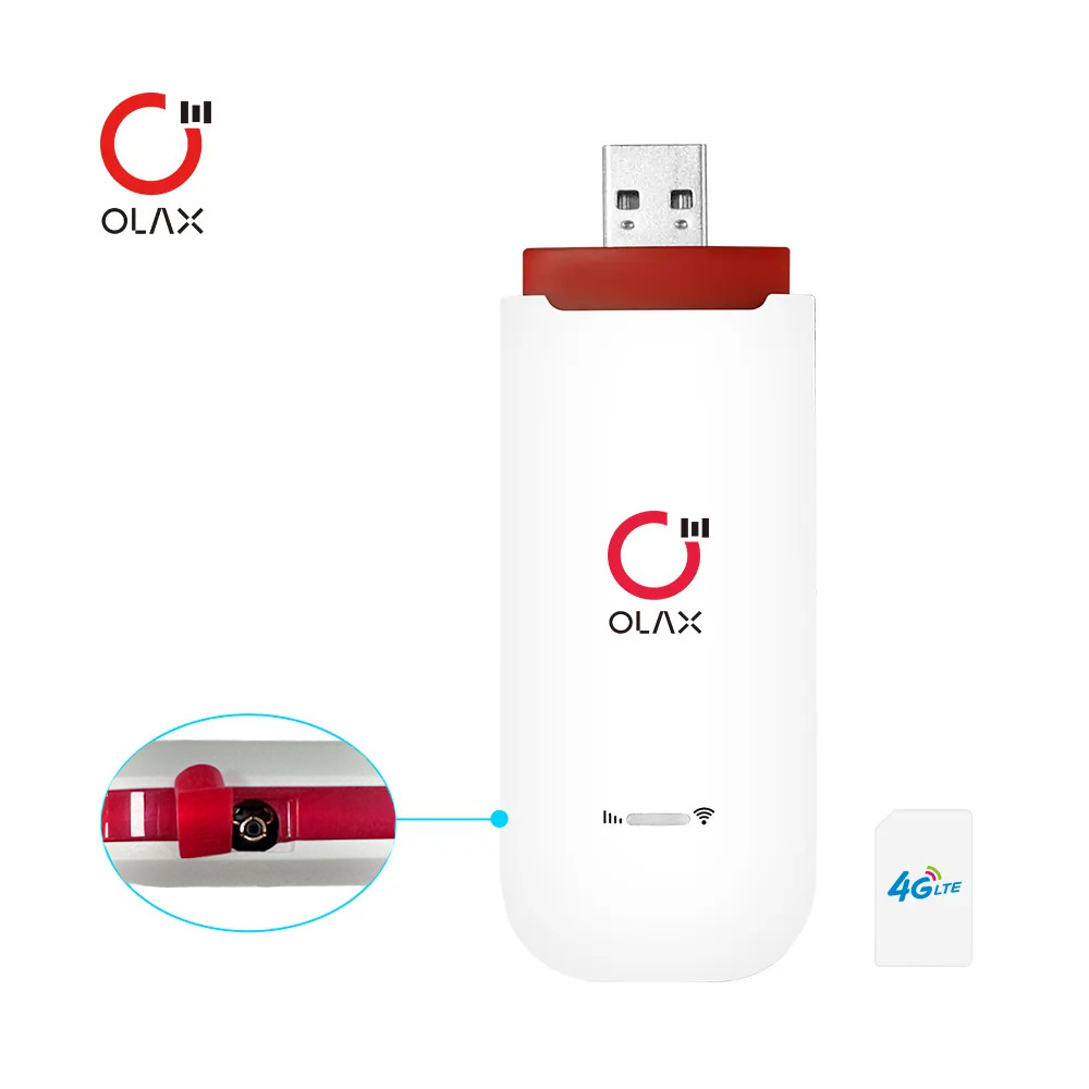 Olax U90 Latin America 4G Modem Router B4 B28 Cat4 150Mbps Hotspot Portable Sim Card 4G LTE Usb Mobile Wifi Dongle Modem
