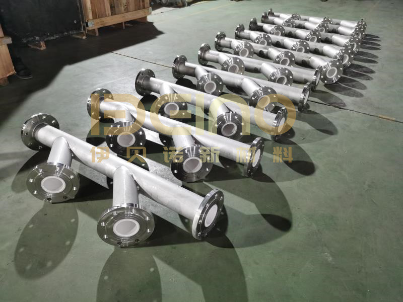 Metal Wear Resistant Ceramic Pipe Customizable In Mining Industry