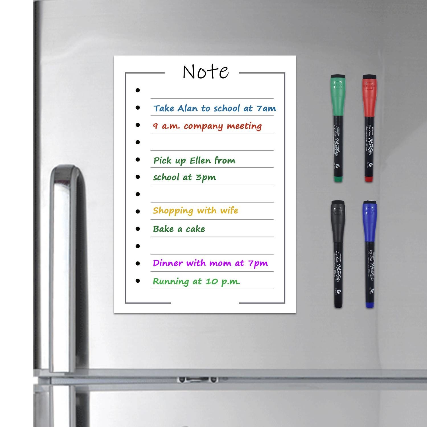 Magnetic Dry Erase Whiteboard Marker Pens Black Color for Office school home
