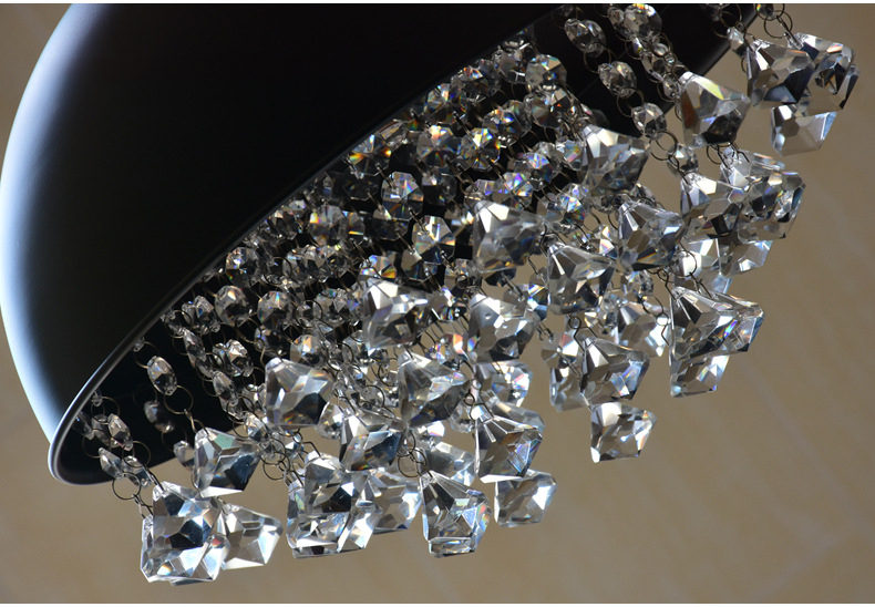 Crystal Half Ball Lights Lamps Retro Loft Light Bar Restaurant Living Room Cafe Pub Club Light(WH-VP-223)