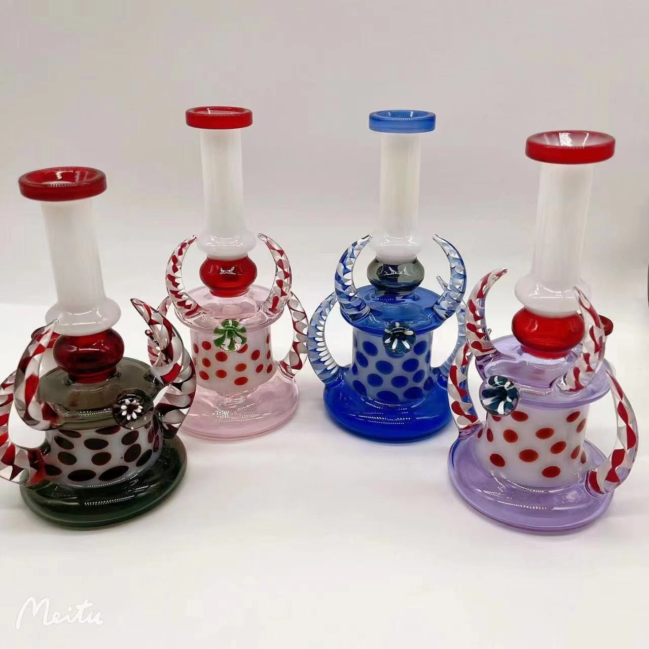 10" Smoking Milk Yellow Tobacco Glass Bongs Stock Supply