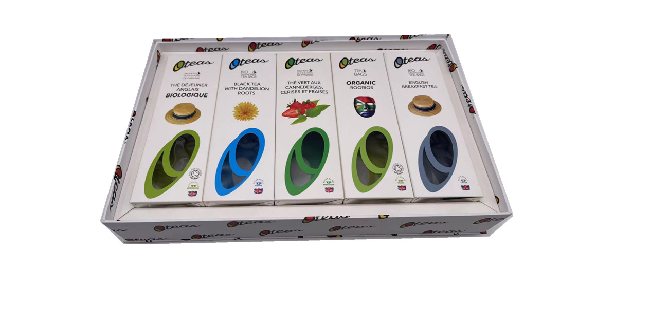 Custom Size And Printing Cardboard Tea Packaging With Magnet Box
