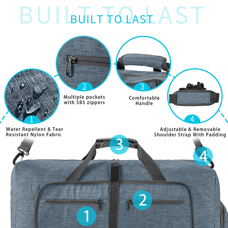 Portable Anti Theft Travel Bag Large Capacity Outdoor Camping Duffle Bag