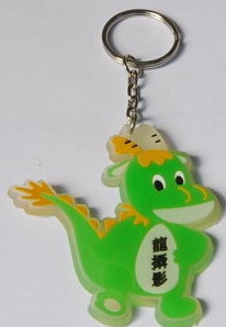 Cute Pvc Rubber Keychain For Kids , Any Shape 3d Keychains Custom