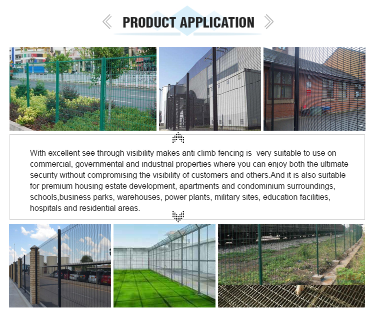 Wholesale high security welding 358 anti climb panel fence