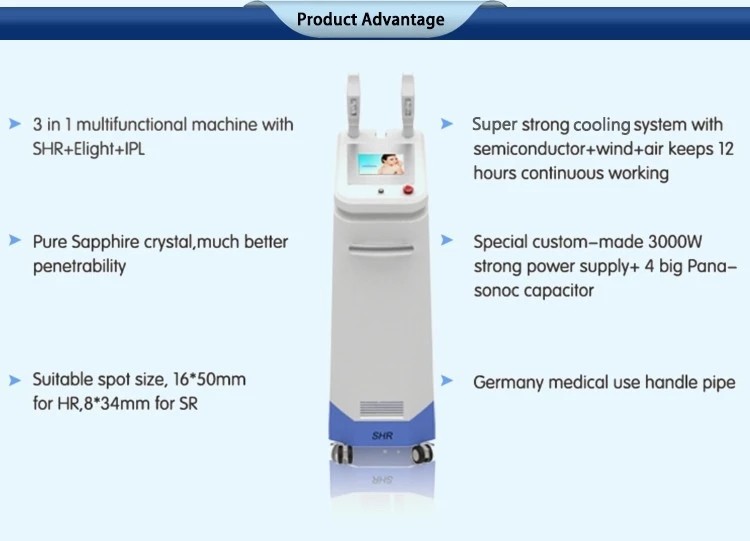 Hottest spa use!!!! powerful elight shr ipl machine for permanent hair removal intense pulsed light treatments