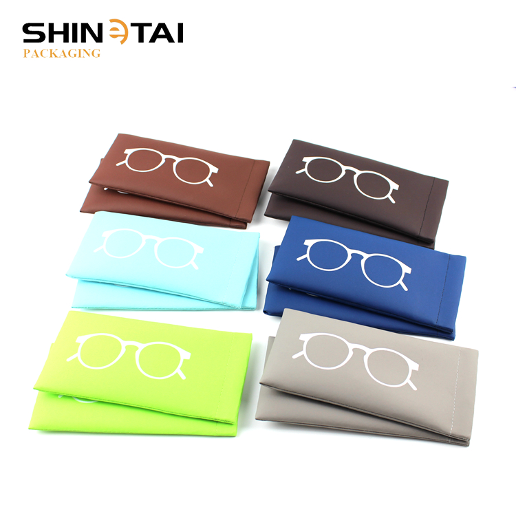 Clip pu leather sunglasses case glasses packaging box