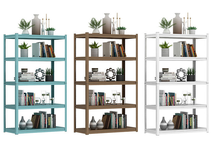Vertical Width 700mm Free Standing Metal Shelves Stainless Steel