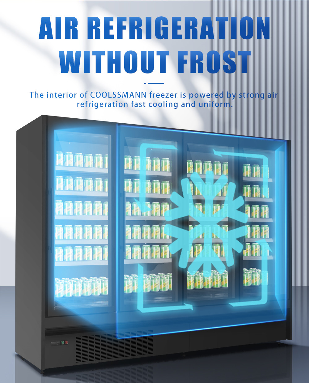 Glass Door Beverage Display Fridge Plug In Automatic Defrosting Glass Door Cooler For Beverage