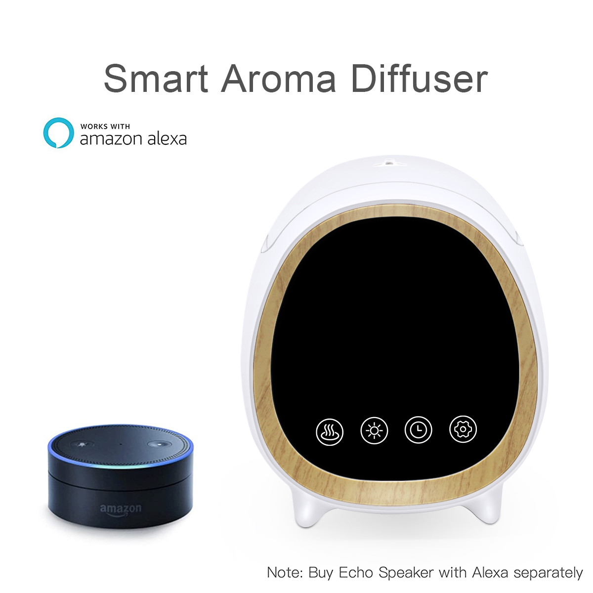 DC24V 650mAh 200ML Ultrasonic Essential Oil Diffuser
