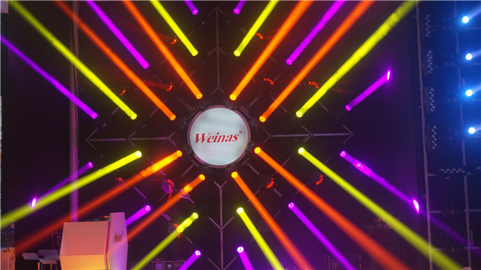 Professional White Color Stage Follow Spotlights 5 Colors Sense Dimmer Function