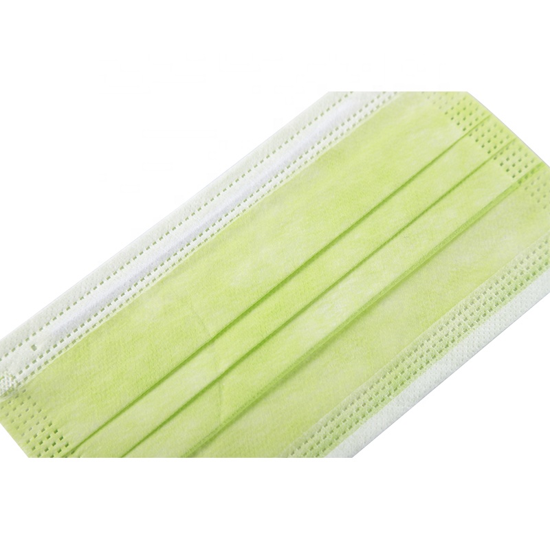 Multicoloured Non-Medical 3 Layer Disposable Adult Civil Daily Use High Quality Civilian Plain Face Mask