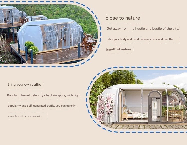 Hotel PC Star Room Bubble Room Transparent Glass Sun Room Outdoor Scenic Area Homestay Restaurant Starry Tent