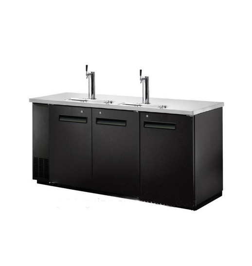 556L Beer Fridge Direct Draw Beer Dispenser with 2 towers.