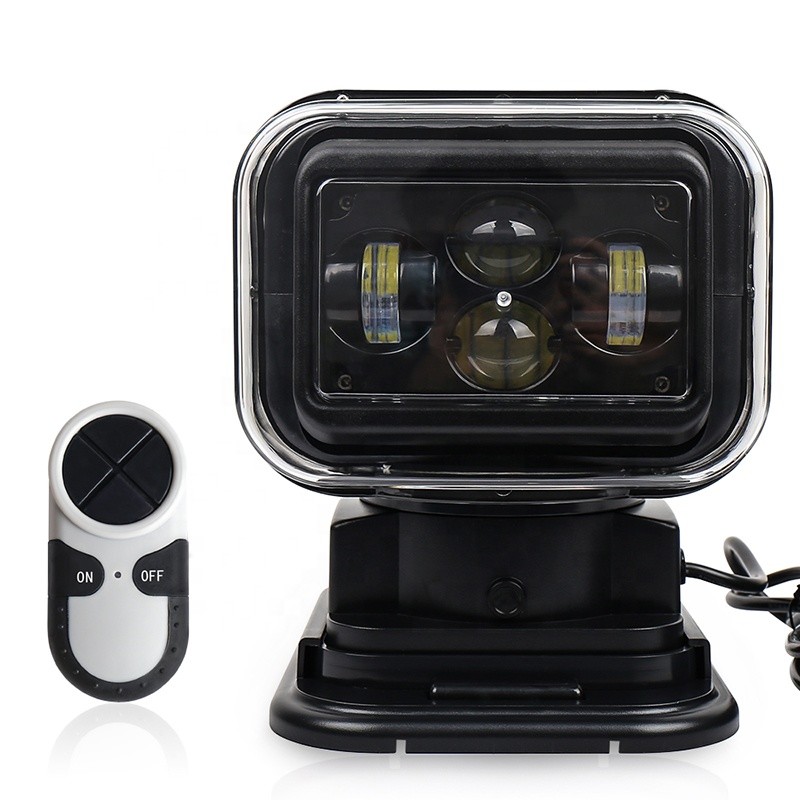 60W Led Spot Remote Control Marine Searchlights 50000hours Driving