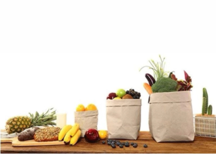 Multifunction Many Style Kraft Paper Storage Bags Food Paper Storage Sack