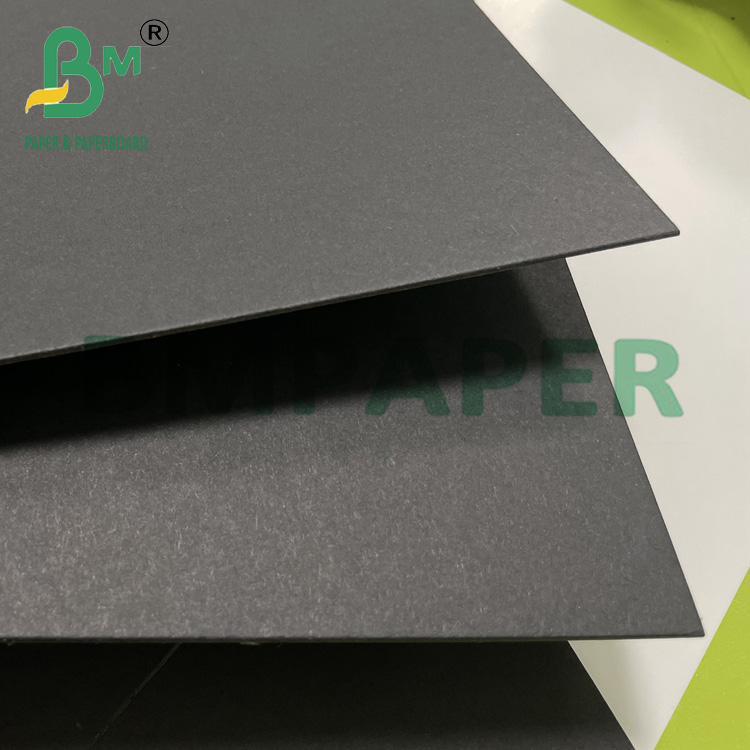 2mm 3mm Thick 2 Sides Coated Black Cardboard 23 x 23 cm For Gift Box
