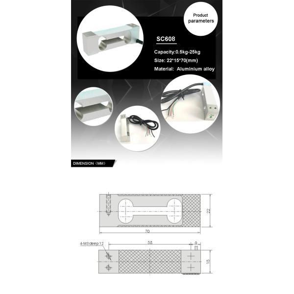 Electronic Computing Scales Micro Load Cell for Counter Scales 0.5Kg 1Kg 5Kg 10Kg 25Kg within temp. range C -20- 60