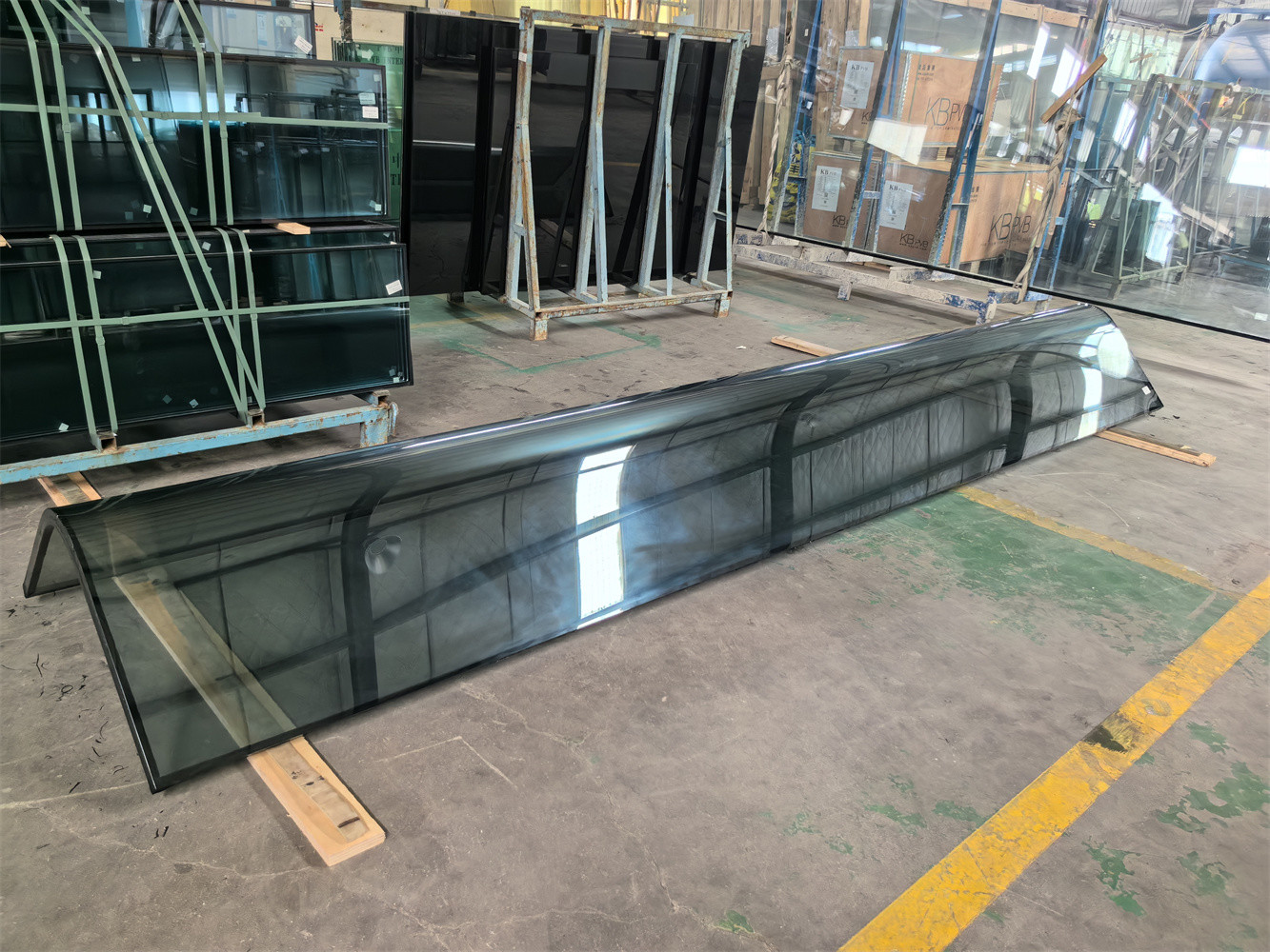 Oversized Tempered Glass Curved Hot-Bent Glass Various Curvature Glasses Small Radius Curved Glass