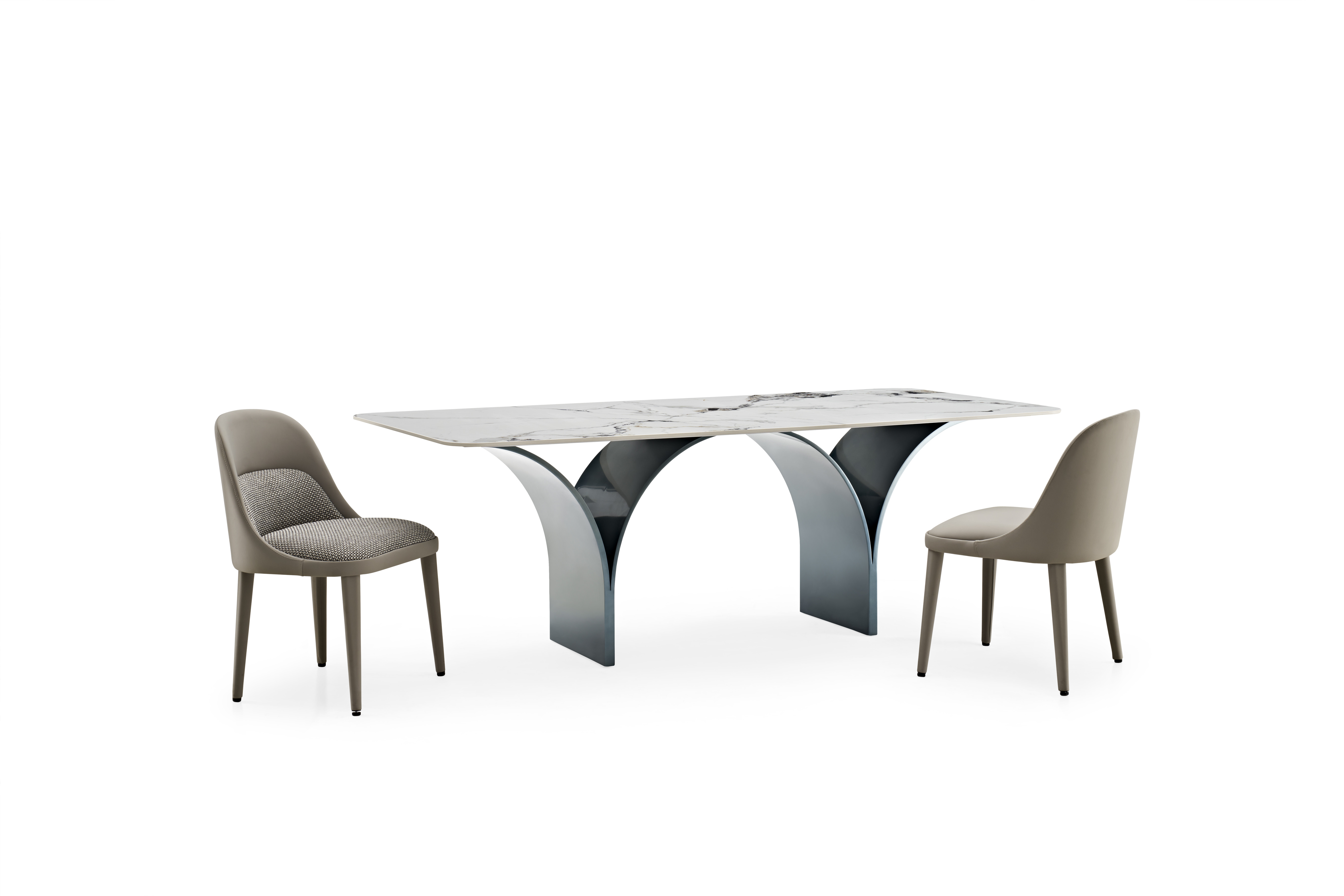 Big Modern Dinning Room Furniture Marble Diner Tables Set Italy Modern Dining Table And Chair