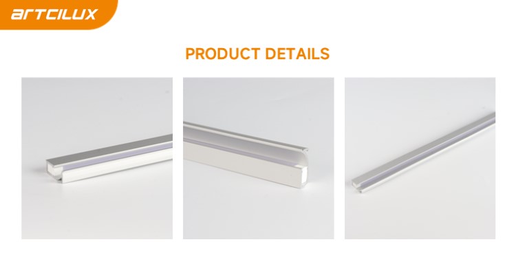 Customized Length Wardrobe Under Cabinet LED Strip Lighting Recessed Mounted