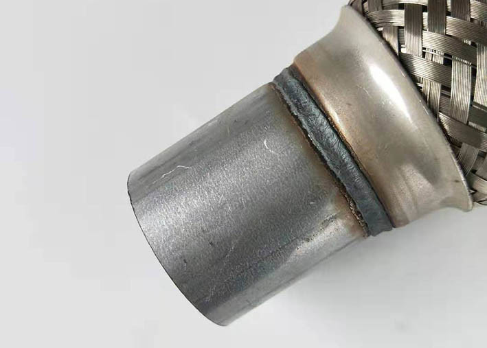 2.5" X 6" Exhaust Flexible Pipe Auto Spare Parts With Nipples For Car Exhaust System