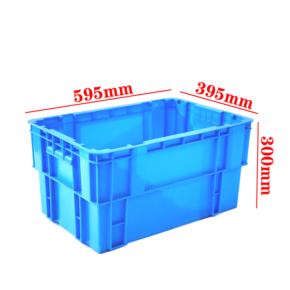 Solid Box Style Logistic Transport PP Plastic Moving Crate Soft Drink For Industrial Storage