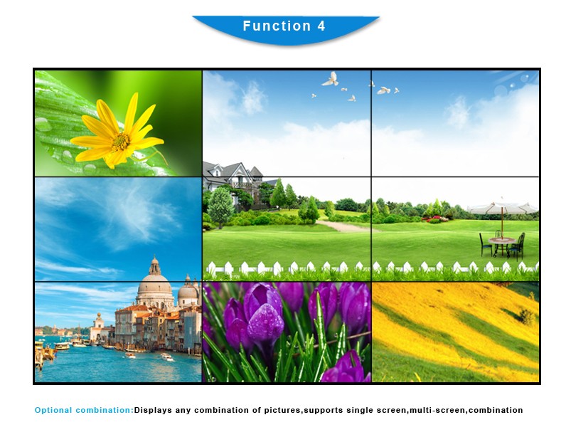 High Performance 46 Inch Digital Wall Display , Multiple Splicing Video Wall Panels