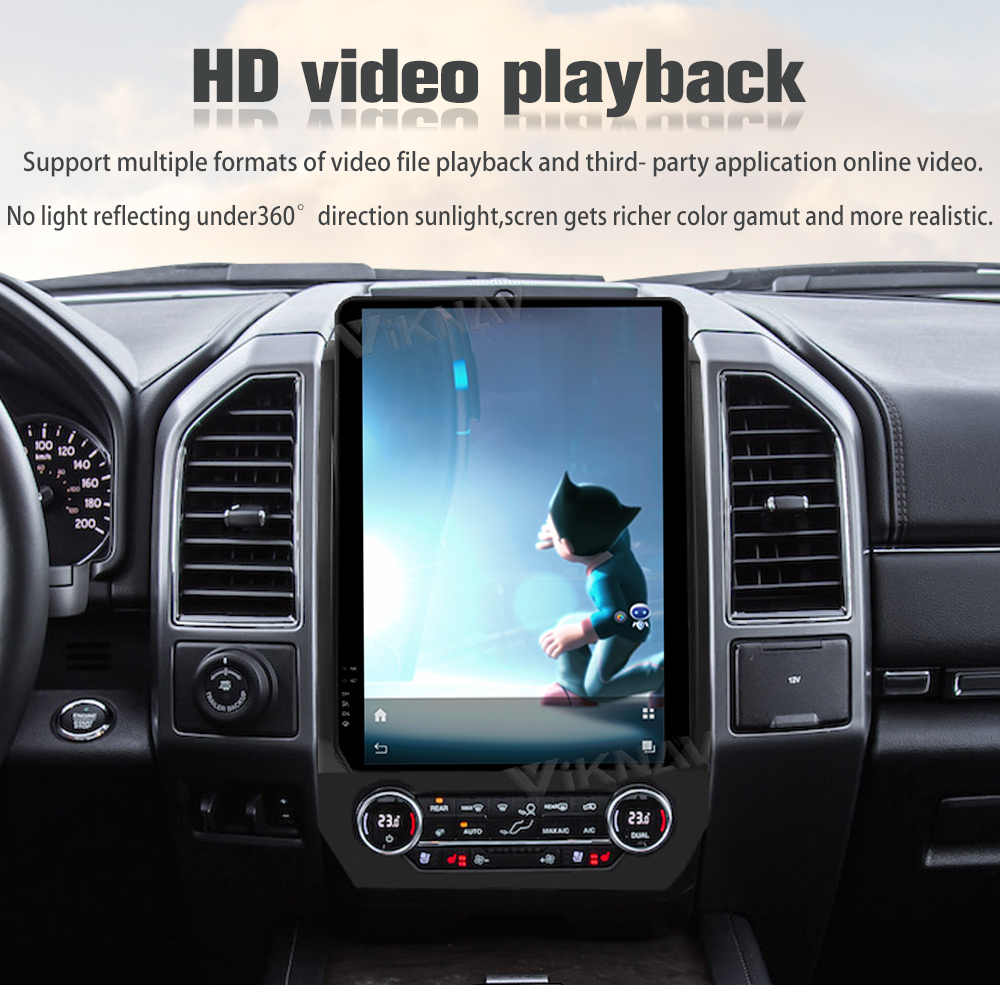 14.4 inch 2K HD Touch Screen Stereo For Ford Expedition 2015-2022 GPS Multimedia Player Android Auto Wireless Carplay