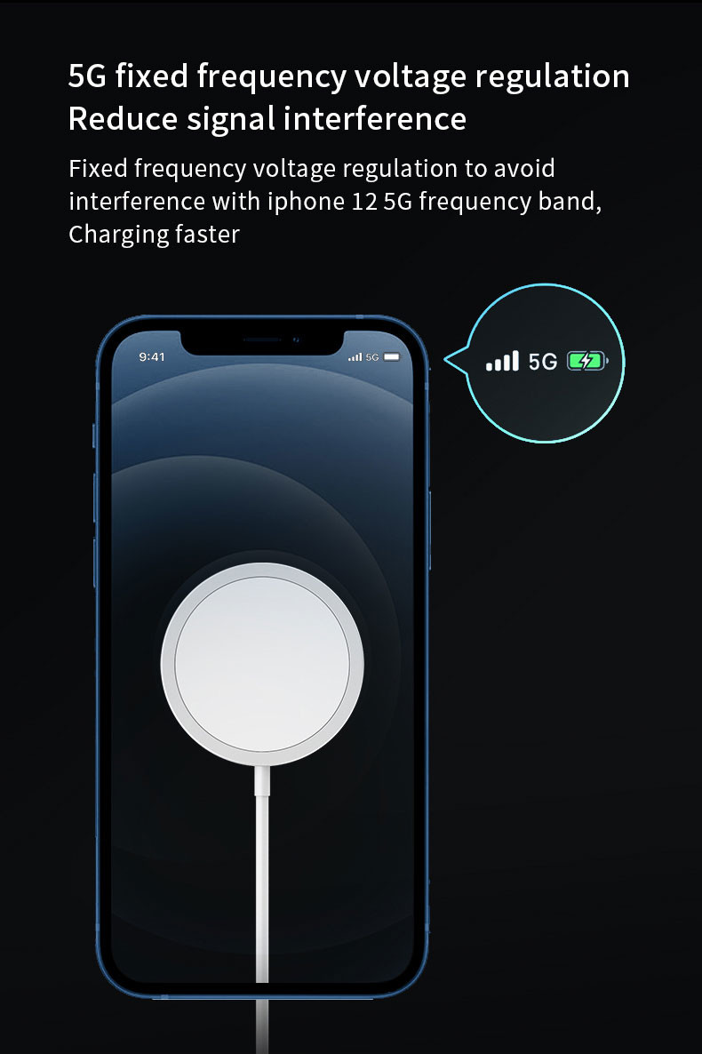 Type C Flat Magsafe Wireless Charger Charging Pad Compatible Iphone 13