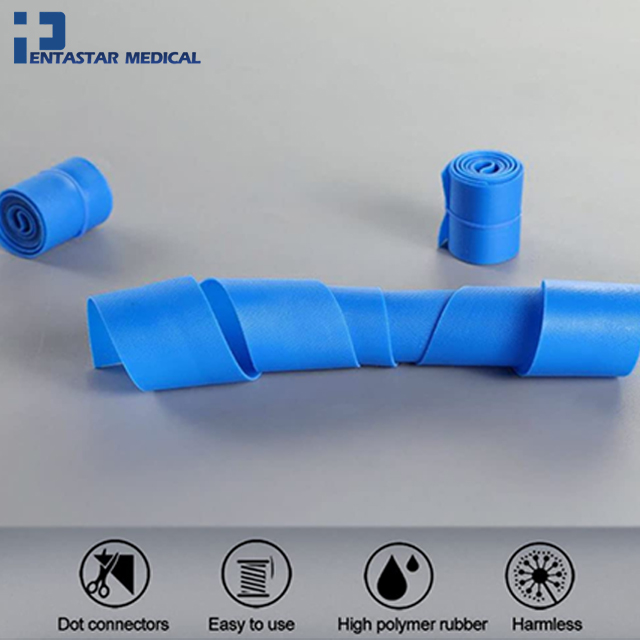 Disposable Tourniquet 1" x 18" Latex-free - Blue - Pack Of 10