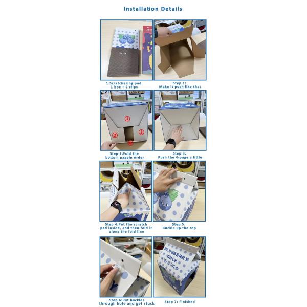 Cow Box Cat Scratching Board Wholesale Corrugated Cat Scratching Board Enclosed Cat Boxes