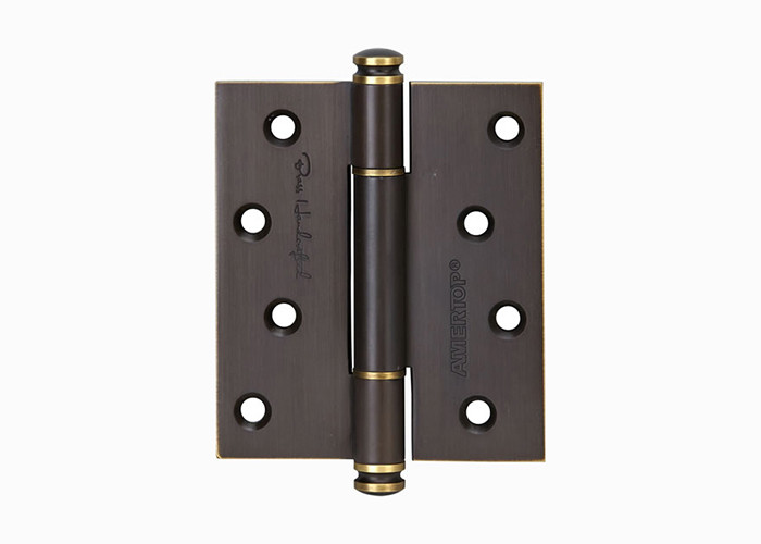 One Piece Brass Bearing Hinges , 4 Inch 5 Inch Solid Wood Door Hinges With Screws