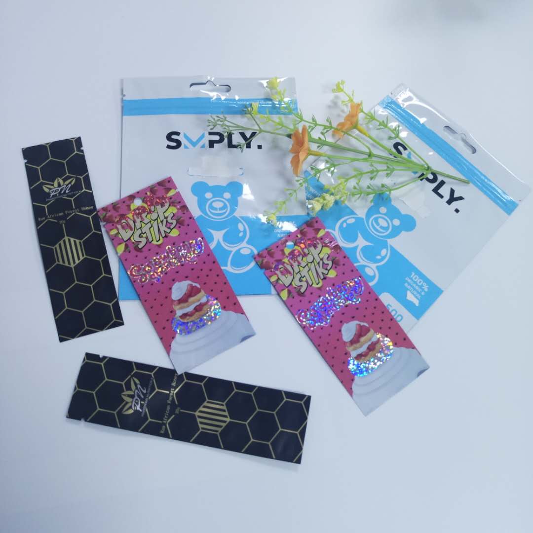 Child Resistant Herbal Incense Packaging Cbd Bags Foil Gravnre Printing For Capsule