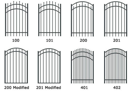 Powder Coated Steel Garrison Security Fencing
