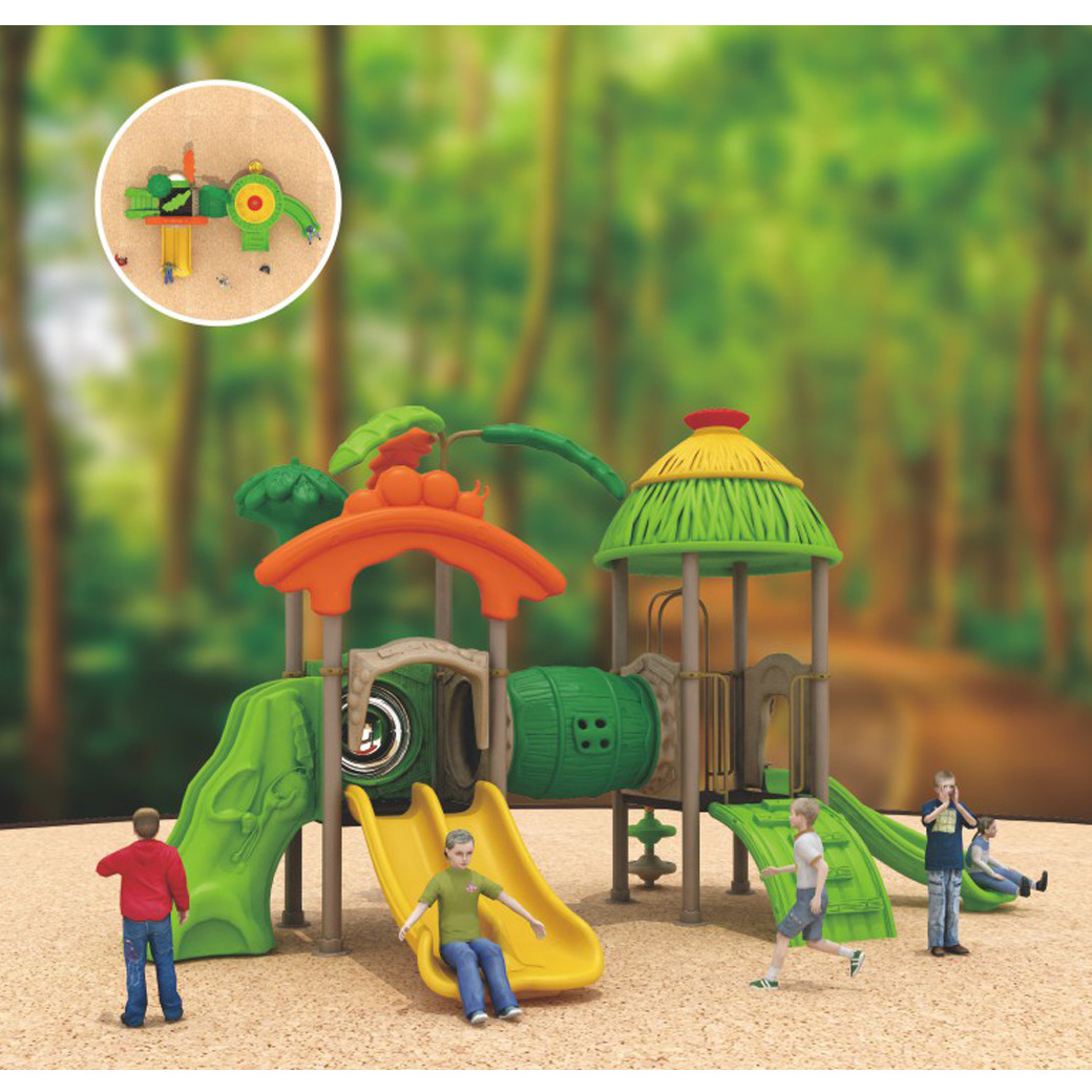 commercial kids plastic outdoor play equipment outside play centre