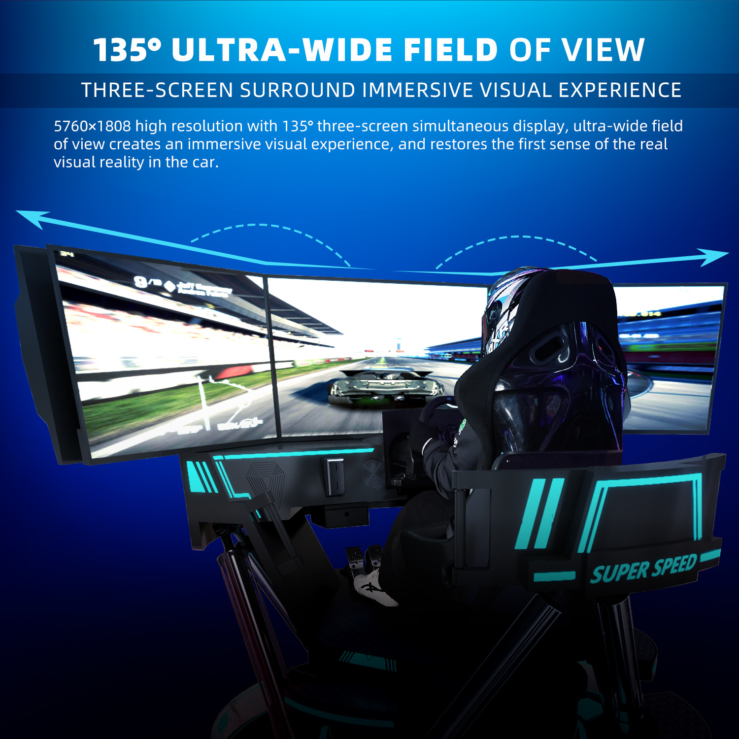Hydraulic 4d Car Racing Simulator Game Machine 6dof Motion Platform Driving Simulator