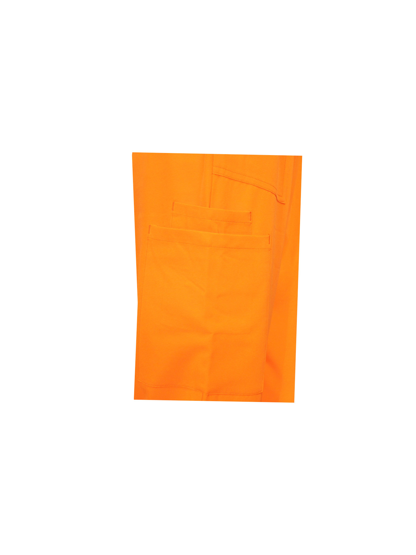 100% Polyester Bottoms Clothing Orange Nursing Scrubs With Layered Pockets