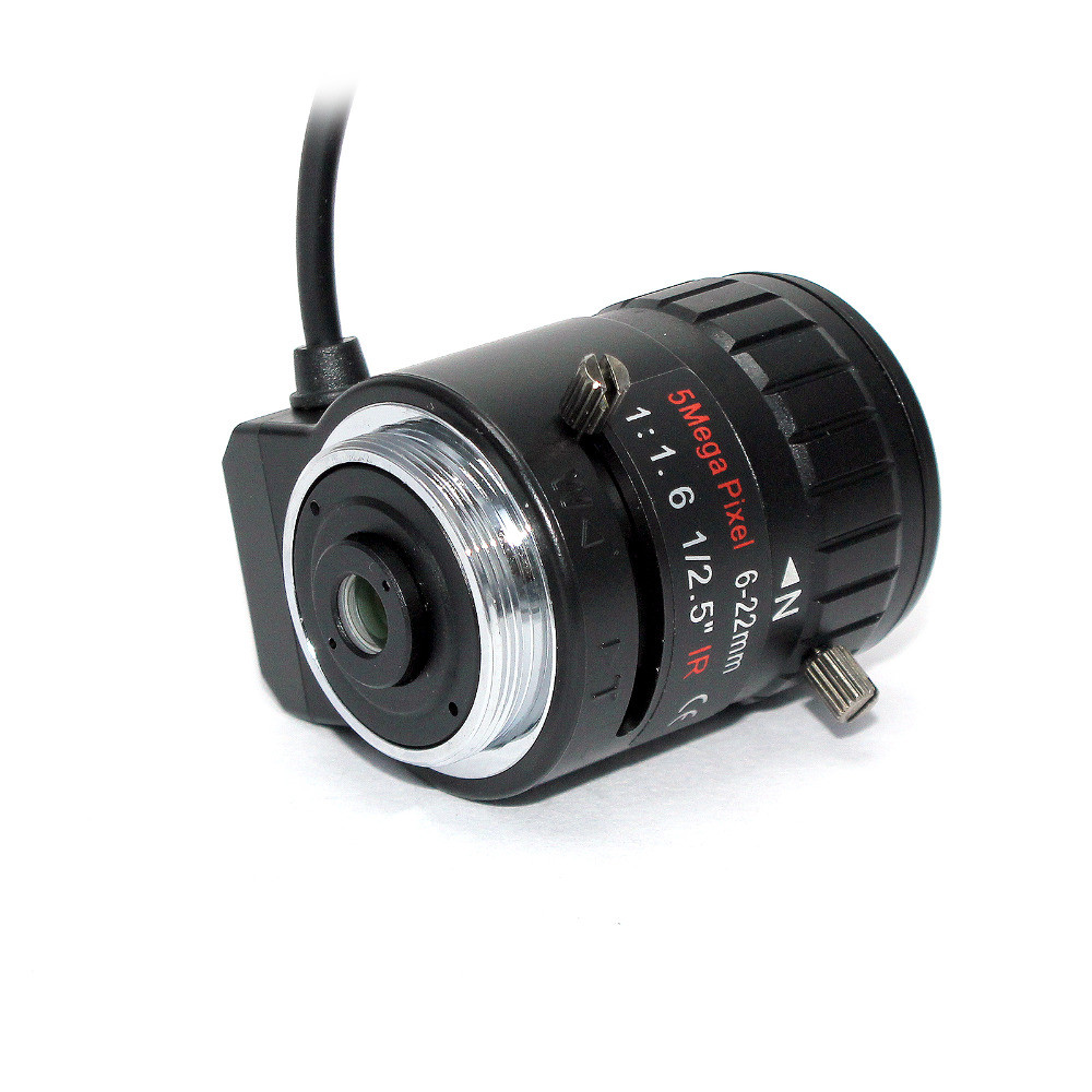 HD Analog IP Camera Zoom Lens 5.0 Megapixel 1/2.5" 6-22mm CS Mount