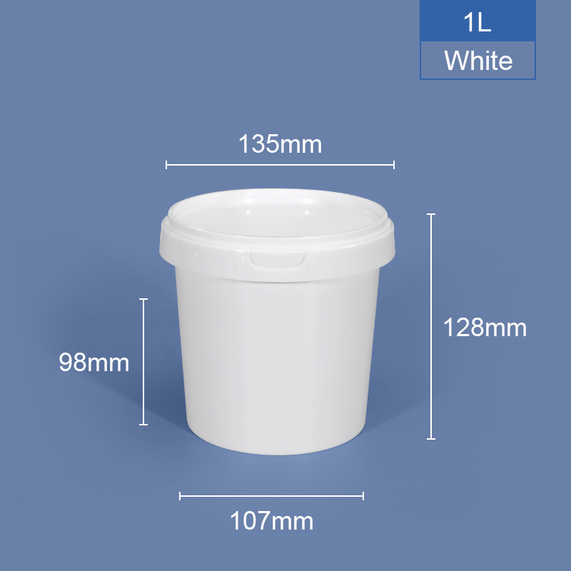 32oz Food Grade Round Food Pail for Restaurant Takeout Glossy Lamination Custom Logo