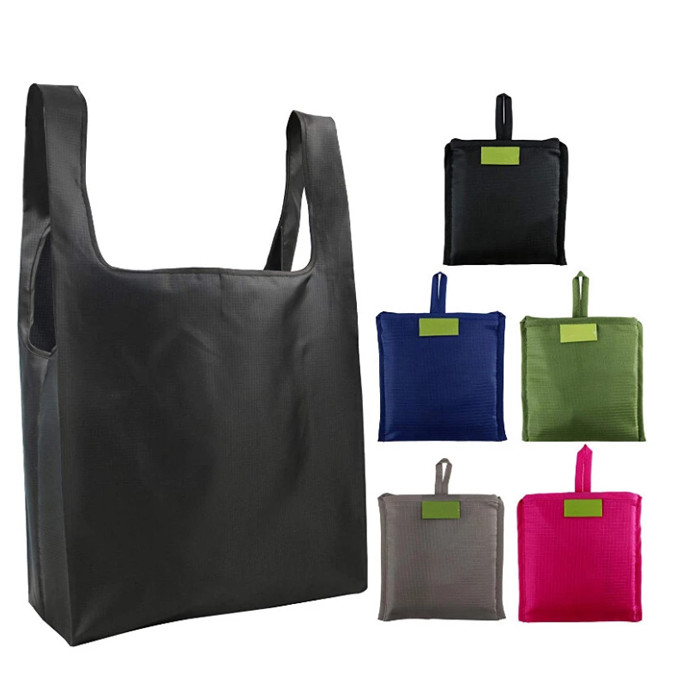 Custom Foldable Shopping Bag Tote Polyester Nylon Promotional