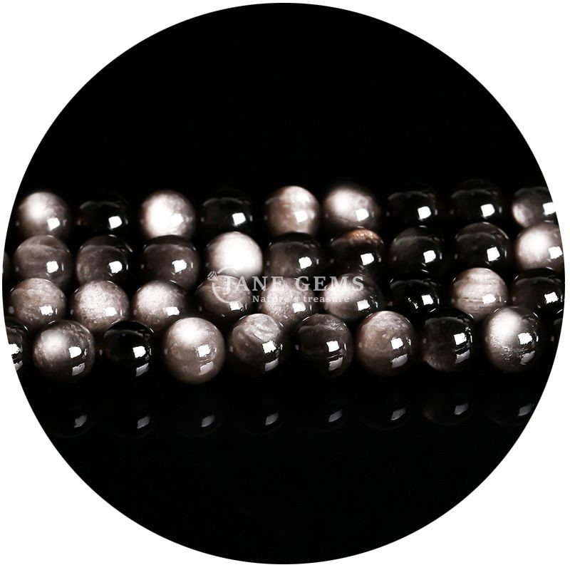 Wholesale Natural 2A Plum Blossom Tourmaline Round Loose Beads Moonstone Flourite Sunstone Beads Spacers for Jewelry