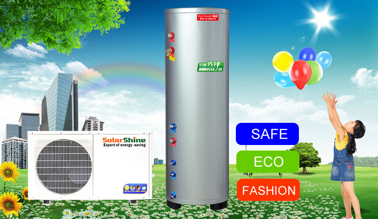 Air Source Split Heat Pump Water Heater Galvanized Sheet Housing Material