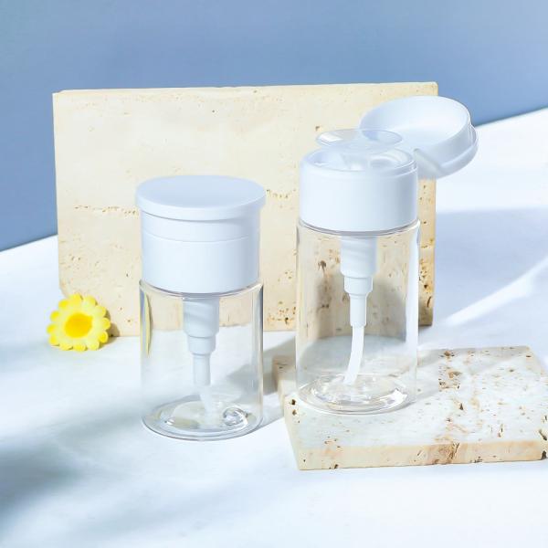 Customizable Plastic Makeup Remover Bottle with Pump Head
