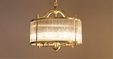 2700k To 6500k Clear Glass Drum Chandelier